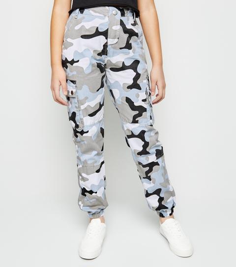 camo trousers new look