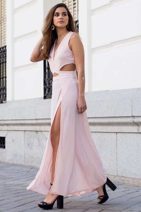 Vestido Tiamis Rosa Palo