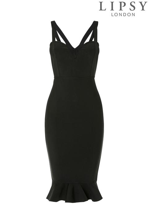 Lipsy V Neck Bandage Dress