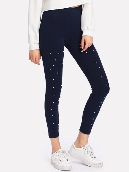 Leggings Con Perle Sintetiche