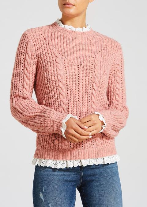 frill shirt jumper