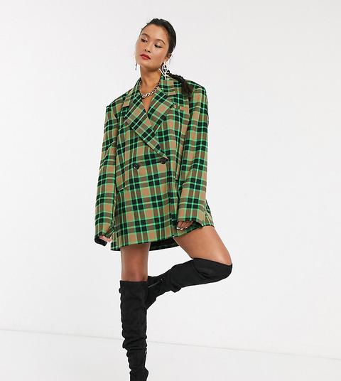 robe blazer carreaux