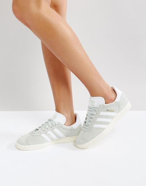 Adidas Originals Gazelle Trainers In Pale Green