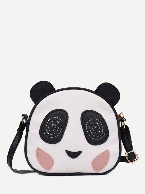 Borsa A Tracolla Con Dettaglio Panda