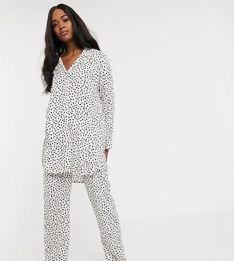 Pantalones De Pijama En Viscosa Ecológica En Beis Polvareda Exclusivos De Lindex-rosa