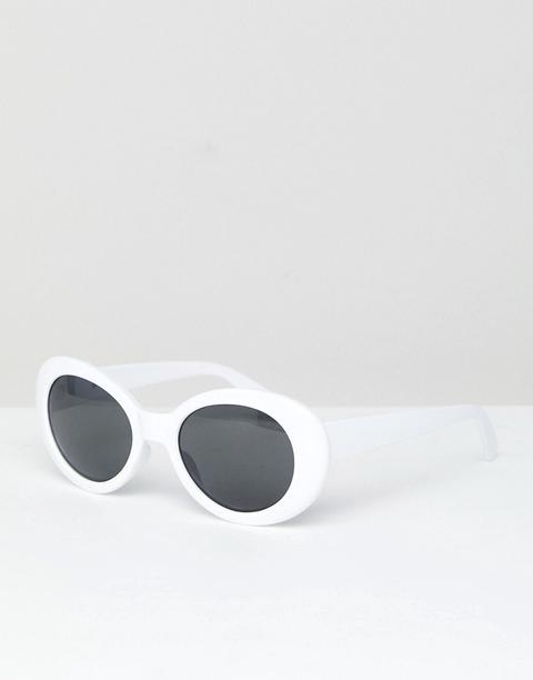 Jeepers Peepers - Occhiali Da Sole Rotondi Bianchi - Bianco