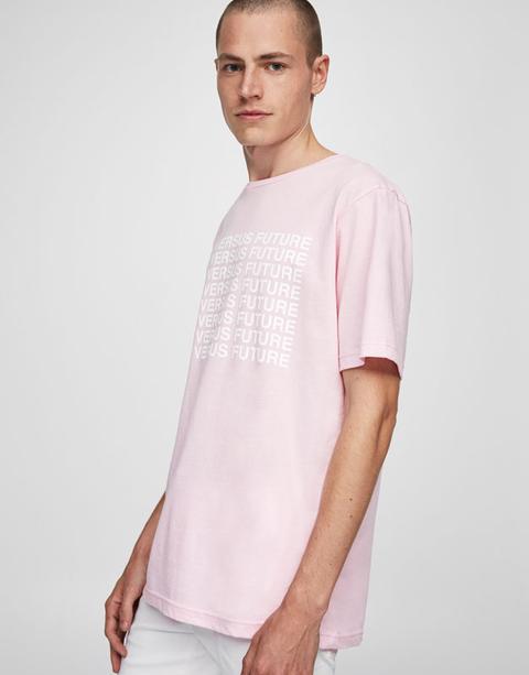 Camiseta Rosa Texto