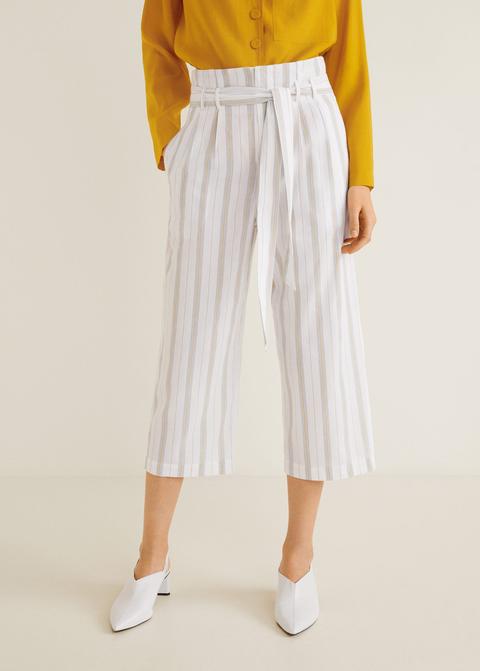 Pantalón Cinturón Rayas