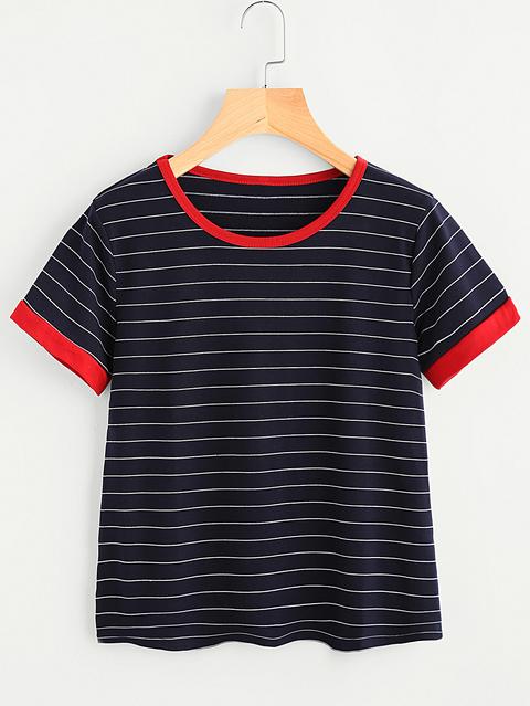 Striped Ringer Tee