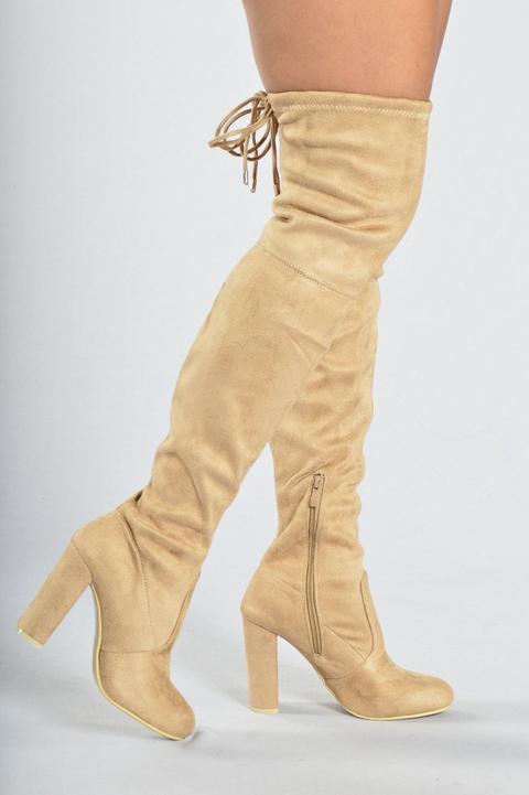 High Rise Heel - Beige