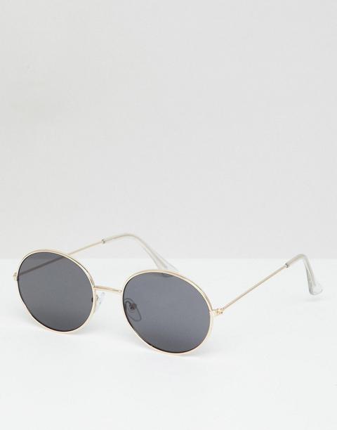 Jeepers Peepers Round Sunglasses In Gold