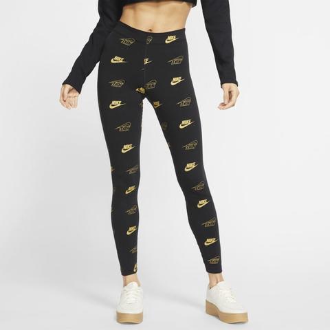 Nike Sportswear Leggings Con Estampado - Mujer - Negro