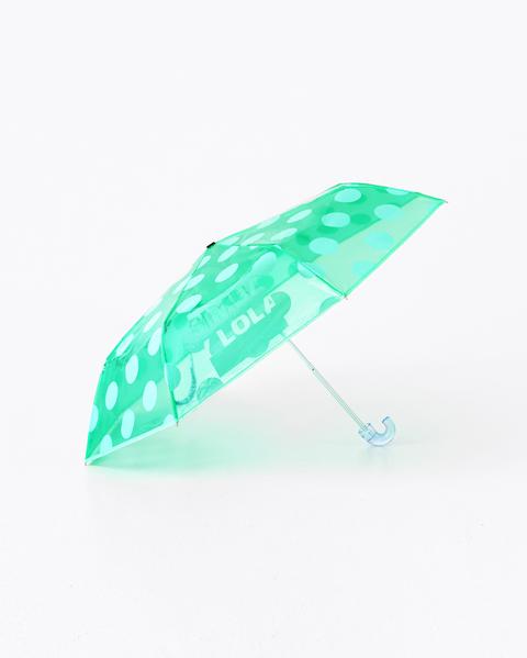 vacío Lubricar Flexible Paraguas Transparente Topos Aguamarina de Bimba Y Lola en 21 Buttons