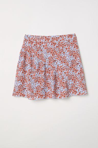 H & M - Patterned Skirt - Blue