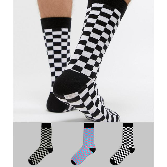 Asos Design Socken Mit Schachbrettmuster From Asos On 21 Buttons