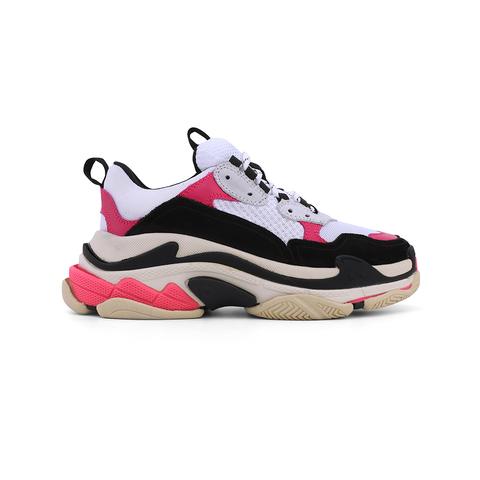 Women - Lacie Lace Up Mixed Color Platform Sneakers