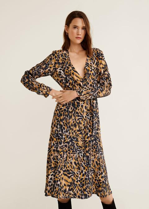 Vestido Midi Leopardo