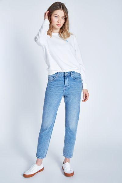 slim straight cropped jeans