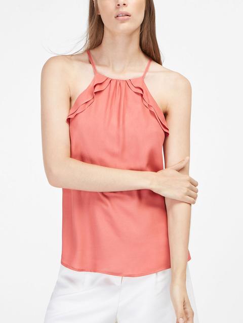 Top Halter Con Volantes