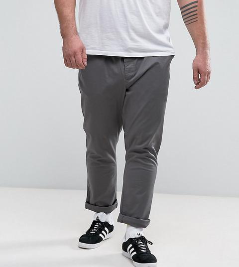 Asos Design Plus - Chino Skinny Grigi - Grigio