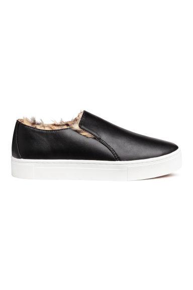 H & M - Sneakers Slip-on Foderate - Nero