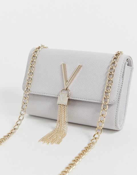 Valentino by Mario Valentino Tassel Detail Clutch Bag With Cross