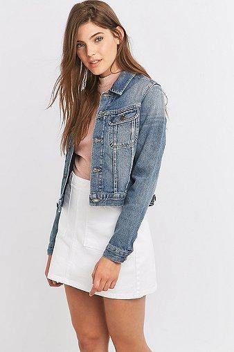 Bdg Shrunken Blue Denim Jacket - Womens S