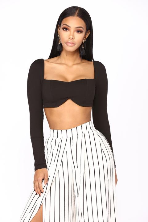 Sigal Crop Top - Black
