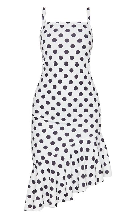 robe mi longue a pois