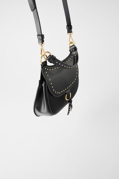 Studded Equestrian Crossbody Bag