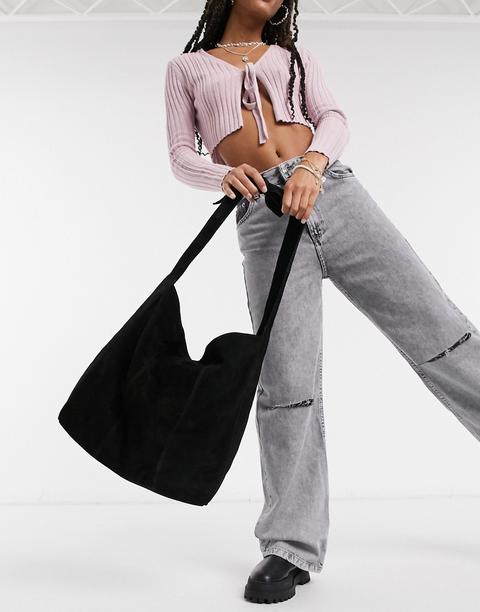 Bolso Shopper Extragrande Negro De Asos Design