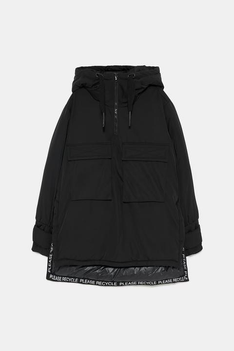 Parka Anorak Acolchada Recycled Capsule