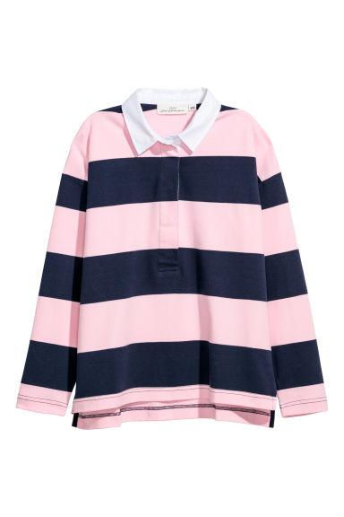 H & M - Polo De Rugby - Rosa