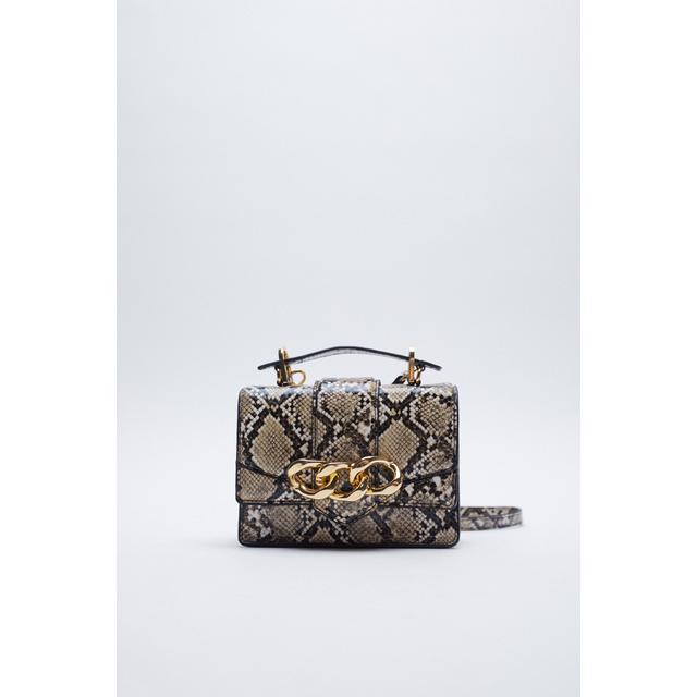 zara crossbody bag with chain detail