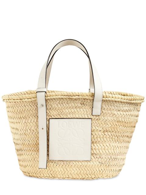 Loewe | Mujer Bolso Cesta Anagram De Paja Natural/blanco Unique from ...