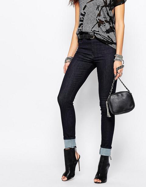 Diesel - Sknizee - Jeans Super Skinny A Vita Alta - Blu