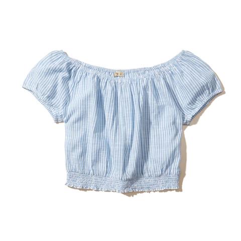 Off-the-shoulder Crop Top
