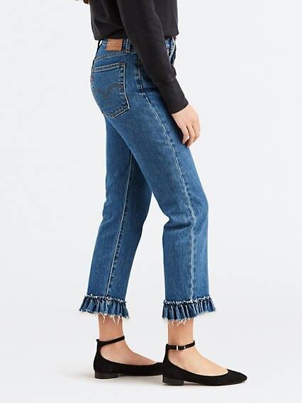 levi's ruffle jeans