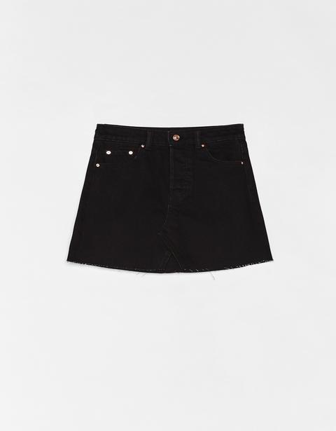 Falda Denim High Waist