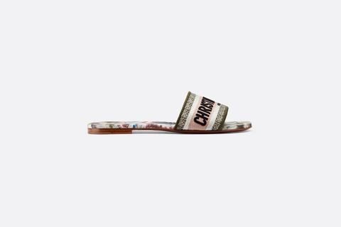 Dway Mule Aus Bestickter Baumwolle