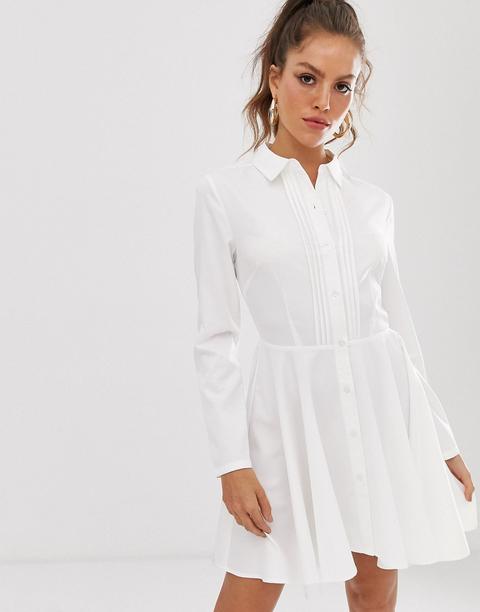 Unique21 - Robe Chemise Plissée Sur Le Devant