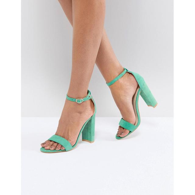 mint green block heel