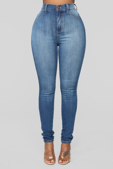 Luxe High Waist Skinny Jeans - Medium