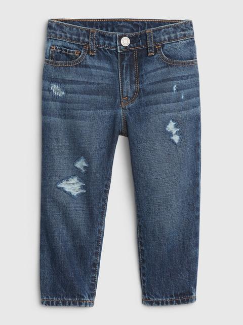 Toddler Distressed Mom Jeans