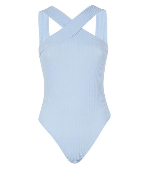 pale blue bodysuit