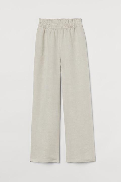 Pantalon Large - Beige