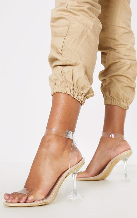 Nude Clear Cake Stand Clear Strappy Sandal