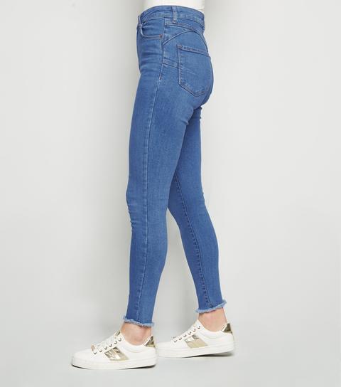 Blue 'lift & Shape' Jenna Skinny Jeans New Look