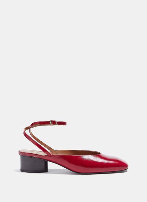 Zapato Destalonado Con Tacón Bajo