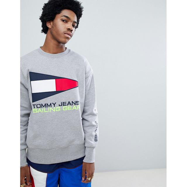 tommy jeans 90s sweatshirt grey